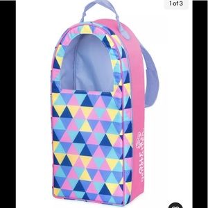 Our Generation Going My Way Doll Carrier Backpack Pink Geometric
